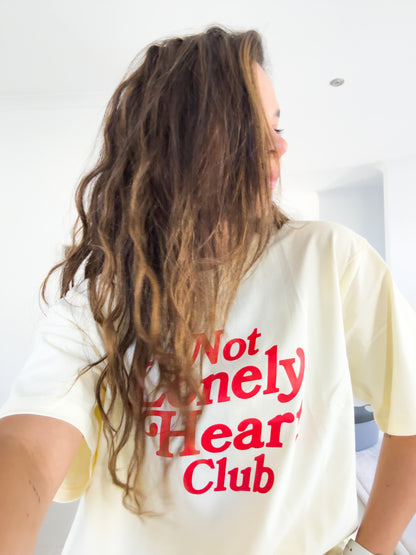 Not lonely heart club oversized T-shirt